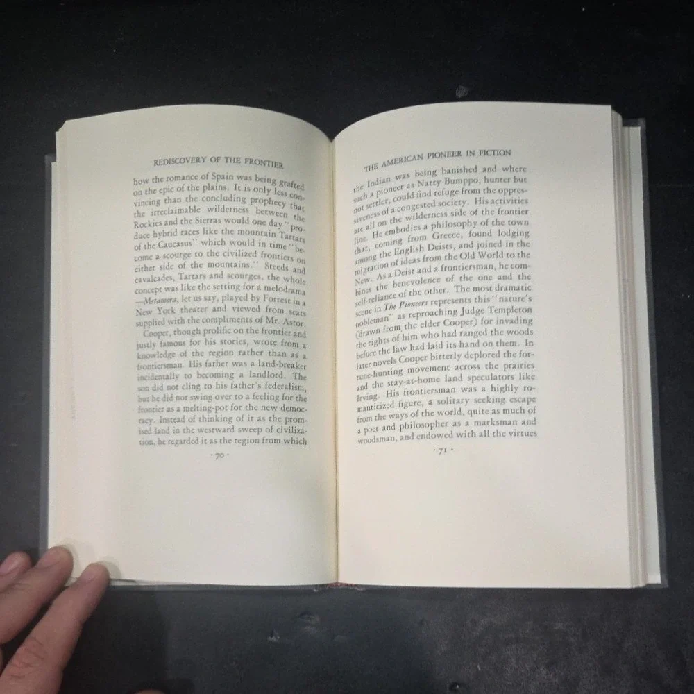 The Rediscovery of the Frontier Percy H Boynton 1968 Greenwood Press Hardcover